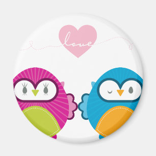 Imán OWL LOVE :: chica brillante + niño