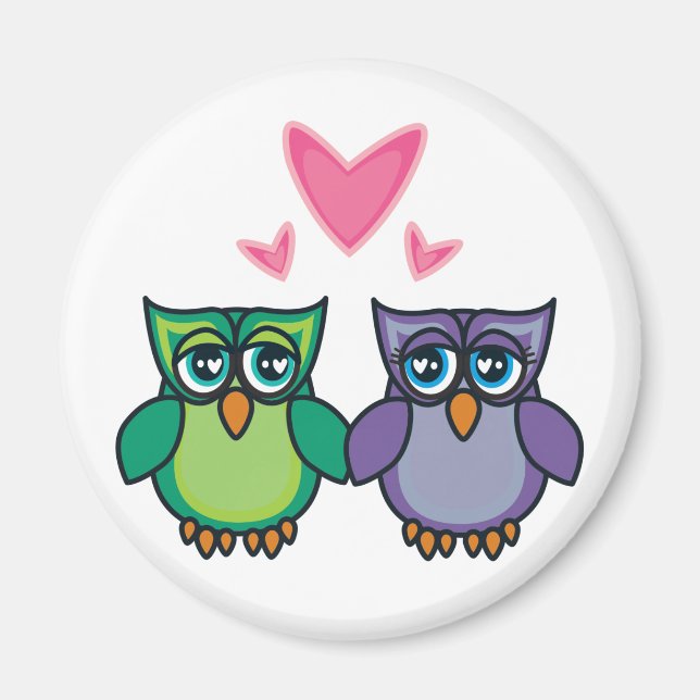 Imán Owl Love Magnet (Frente)