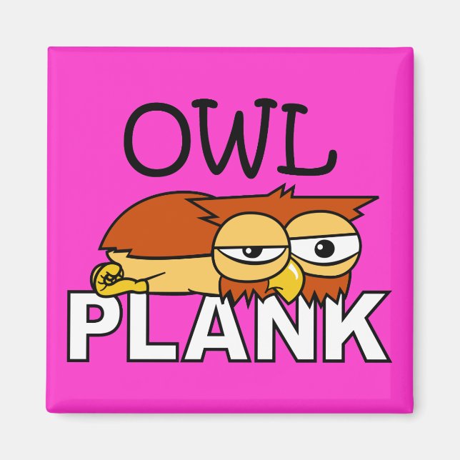 Imán Owl Plank (Frente)