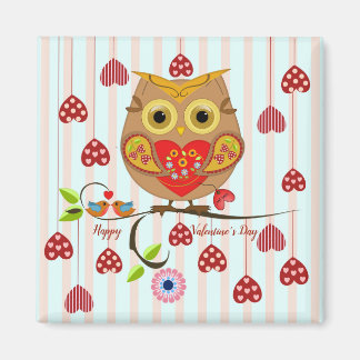 Imán Owl te ama el diseño de San Valentín