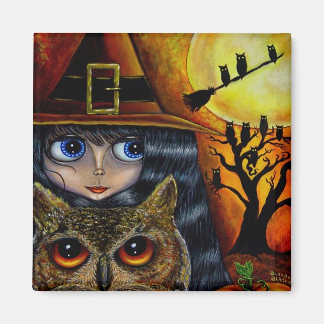 Imán Owl Witch (Frente)