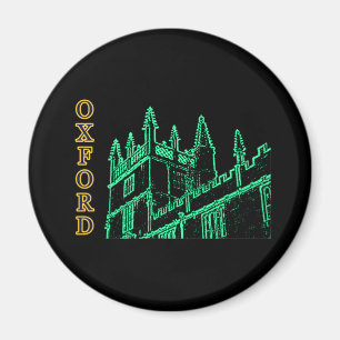 Imán Oxford Inglaterra 1986 Edificio Spirals Green
