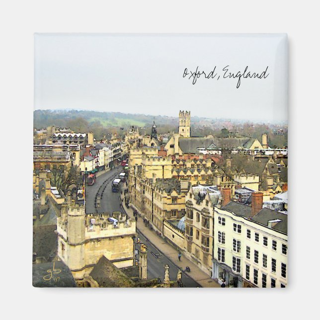 Imán Oxford, Inglaterra, High St View (Frente)