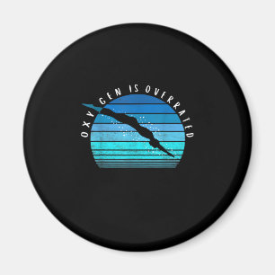 Imán Oxygen Es Sobrevalorado Regalos De Nadador Entrena