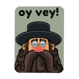 Imán ¡OYE VEY! Gracioso RABBI Peronalizado