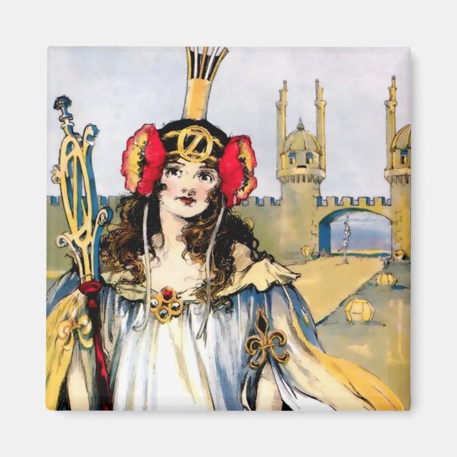 Imán "Ozma of Oz" por John R Neill (Frente)