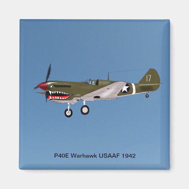 Imán P40E Warhawk Fighter (Frente)
