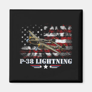 Imán P-38 Lightning P38 Ww2 Aircraft Fighter Jet Pilot