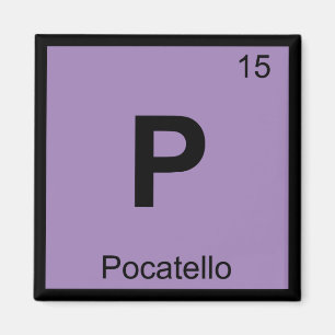Imán P - Ciudad de Pocatello Idaho Tabla Periódica de Q