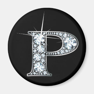 Imán "P" Diamond Bling Magnet