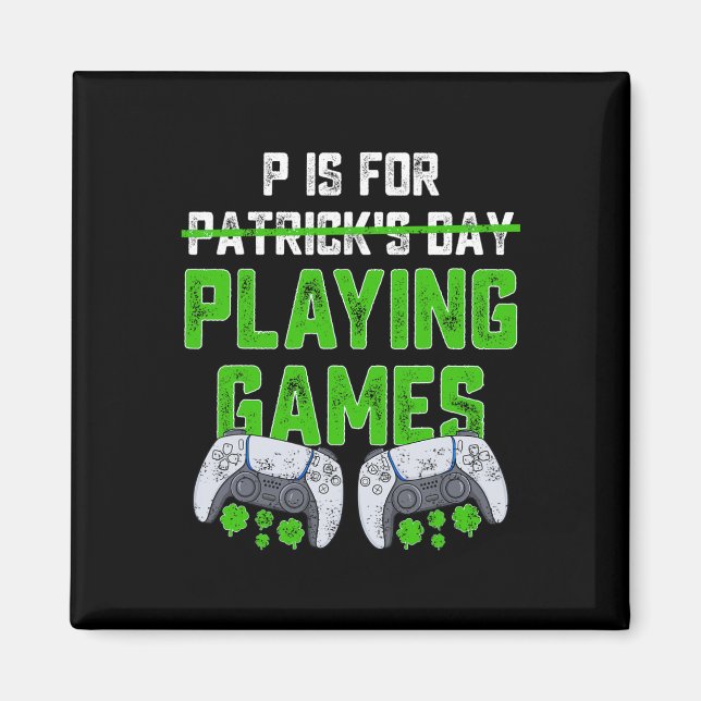 Imán P Es Para Jugar A Juegos De St Patricks Day Fun Ga (Frente)