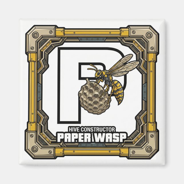 Imán P is for Paper Wasp – GTA Style ABC Learning (Frente)