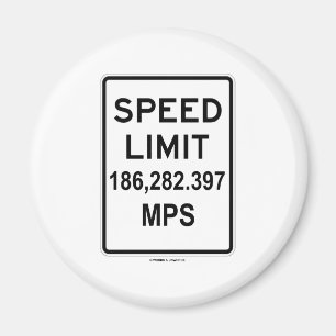 Imán P.M. del límite de velocidad 186.282,397