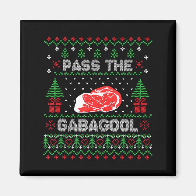 Imán P The Gabagool Tacky Ugly Christmas Sweater For Me (Frente)