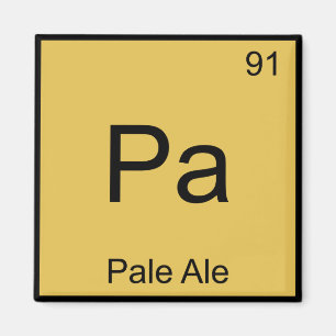 Imán Pa - Elemento Químico Pale Ale Símbolo Cerveza T
