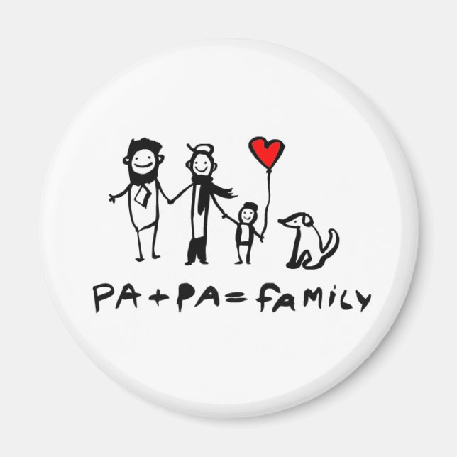Imán Pa + Pa = Familia (Frente)