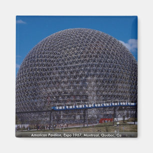 Imán Pabellón americano, expo 1967, Montreal, Quebec,