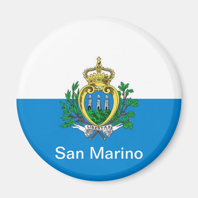 Imán pabellón de San Marino (Frente)