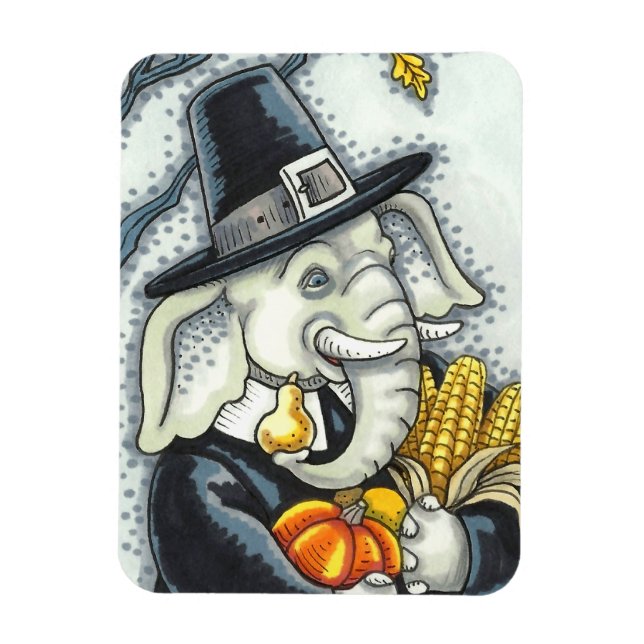 IMÁN PACHIDERMO DE GRACIAS, ELEFANTE DE PILGRIM (Vertical)