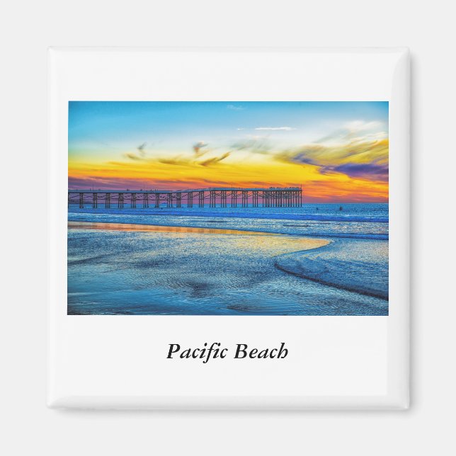 Imán Pacific Beach Pier Magnet (Frente)