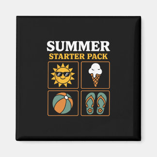 Imán Pack Inicial De Verano Chanclas Ll Y Crea Helado
