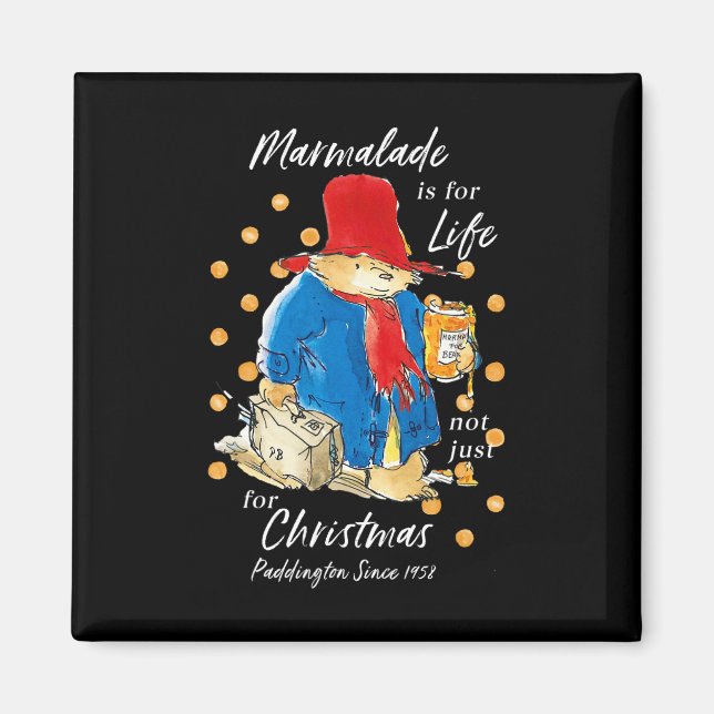 Imán Paddington Bear Xmas Marmalade For Life Cute Merry (Frente)