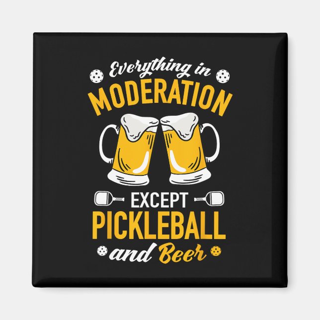 Imán Paddlell Tennis - Dminton Beer Mug Picklell Y Be (Frente)