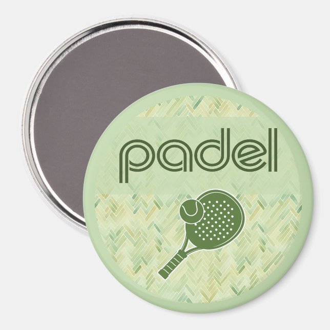 Imán Padel Magnet – Spanish Tile Vibes Matcha Green (Anverso/Reverso)