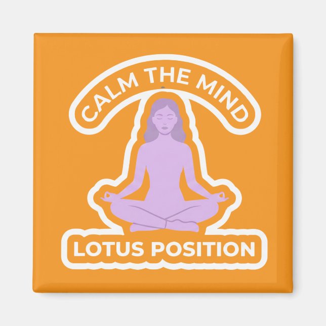 Imán Padmasana Lotus Position • Calm the Mind Yoga (Frente)