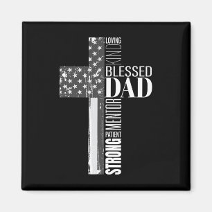 Imán Padre Bendito Cristiano Bandera Americana Religios