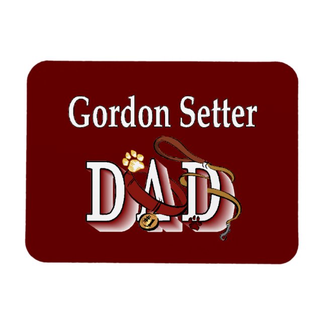 Imán Padre de Gordon Setter (Horizontal)