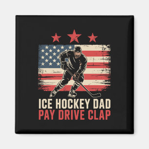 Imán Padre de hockey sobre hielo paga aplaude impulso 