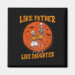 Imán Padre Hija Coincidiendo con el disfraz de Hallowee