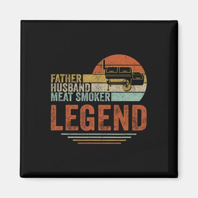 Imán Padre Hussein Meat Smoker Legend Grilling Dad (Frente)