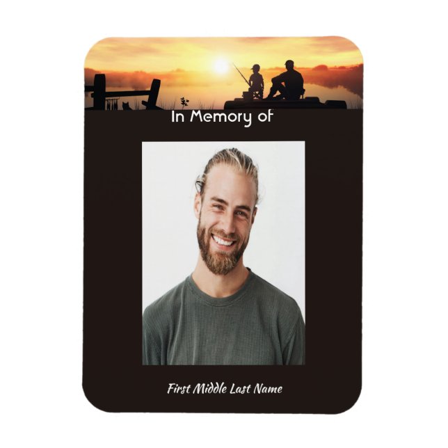 Imán Padre Monumento Hijo Pescador Pescador (Vertical)