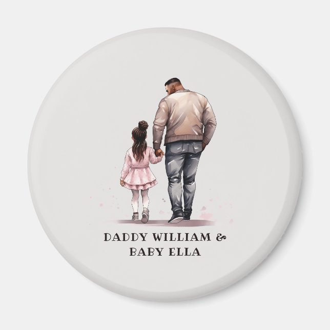 Imán Padre negro y bonos de la hija (7) (Frente)