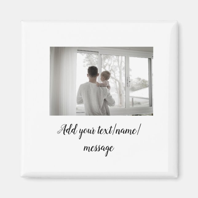 Imán padre, padre, padre, padre... añada foto.......... (Frente)