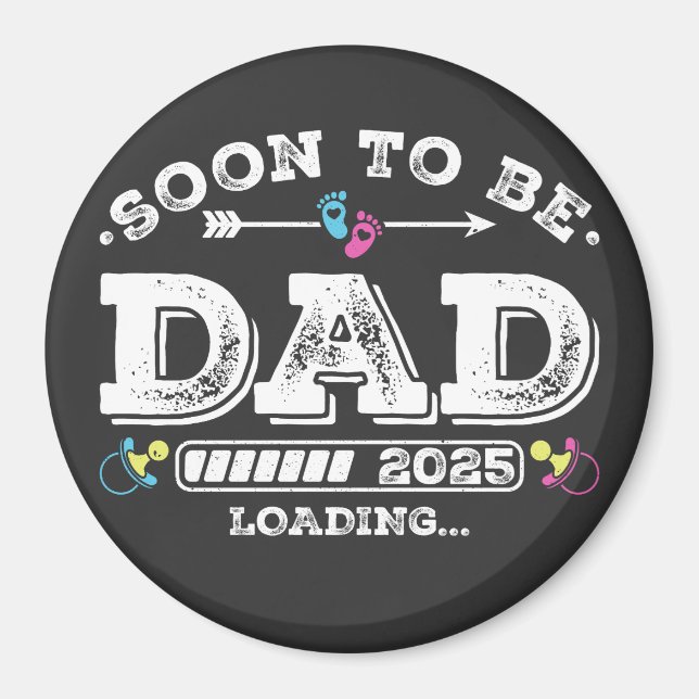 Imán Padre Pronto 2025 Círculo de Carga (Frente)