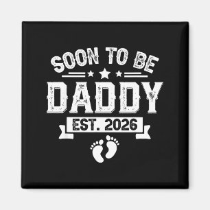 Imán Padre Pronto Est. 2026 Día del Padre Primera Vez