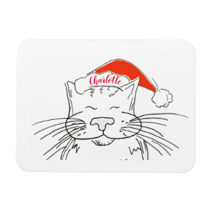 Imán Padre regalo de gatito de Navidad