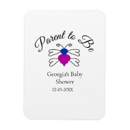 Imán Padres que son azul, rosa, ducha de bebé, miel abe