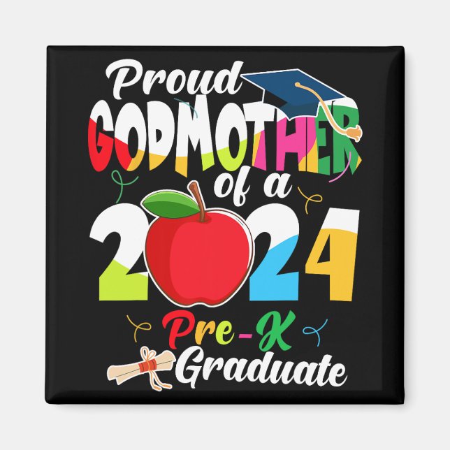 Imán Padrina De Grado De Día de la Madre Preuniversitar (Frente)