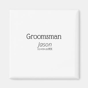 Imán padrino de boda despedida de soltera agregar nombr