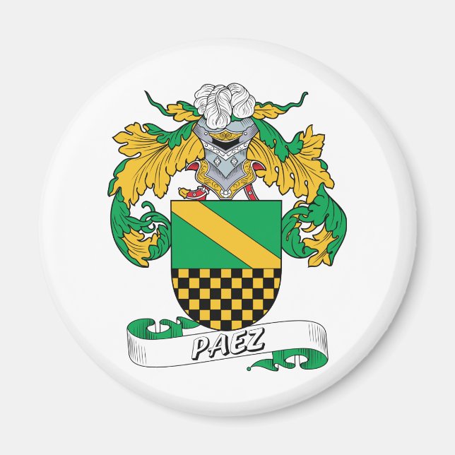 Imán Paez Family Crest (Frente)