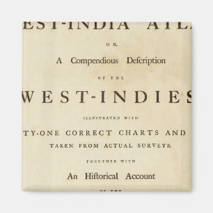 Imán Página de título Atlas de la India Occidental
