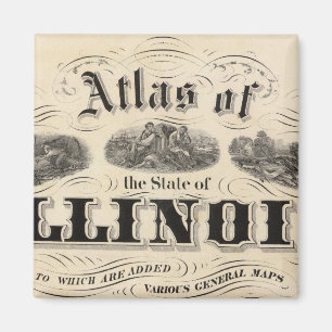 Imán Página de título Atlas del Estado de Illinois
