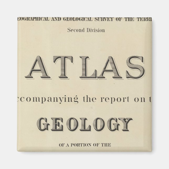 Imán Página de título Atlas que acompaña el informe (Frente)