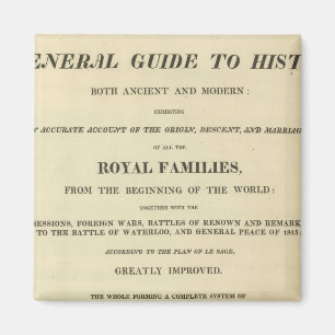 Imán Página de título completa genealógica, históri
