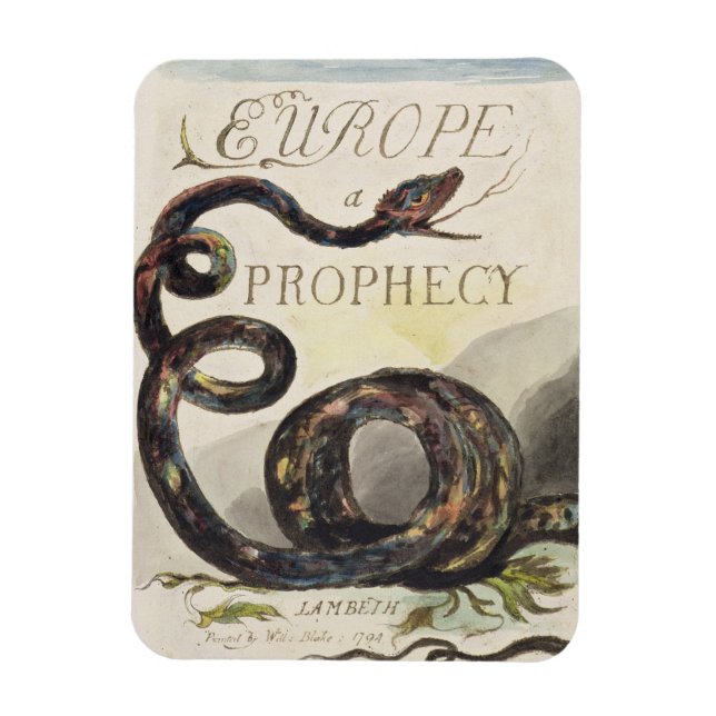 Imán Página de título de 'Europa. Una profecía', 1794 ( (Vertical)
