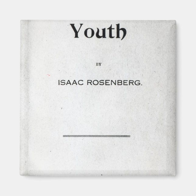 Imán Página de título de 'Juventud' (Frente)